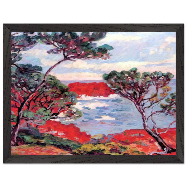 Les rochers rouges - 1894 by Armand Guillaumin — Framed art print at Zephyeer