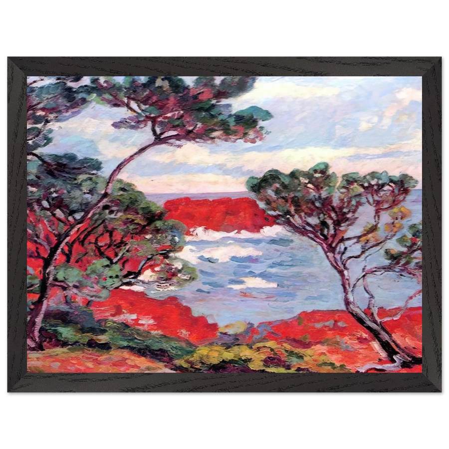Les rochers rouges - 1894 by Armand Guillaumin — Framed art print at Zephyeer