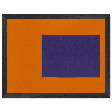 Purple and Orange from the series Line Form Color by Ellsworth Kelly — Framed art print at Zephyeer