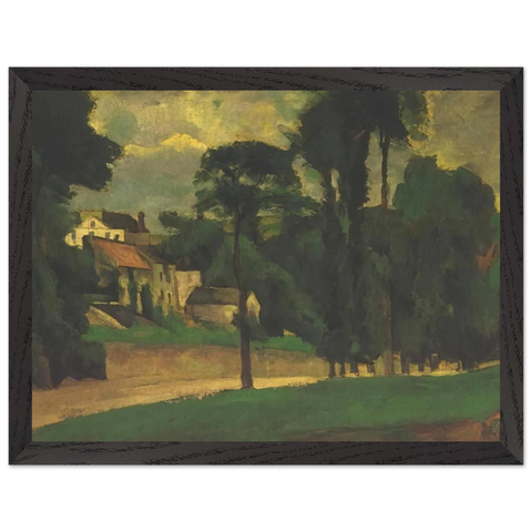 Road at Pontoise by Paul Cézanne — Framed art print at Zephyeer