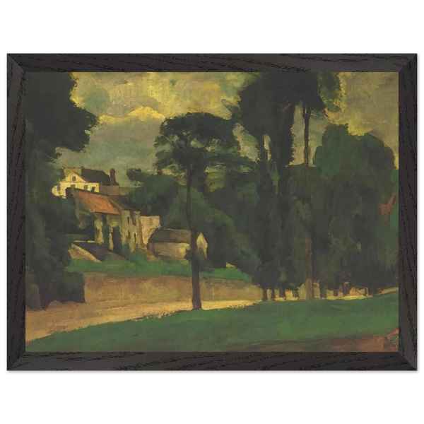 Road at Pontoise by Paul Cézanne — Framed art print at Zephyeer