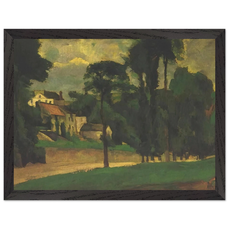 Road at Pontoise by Paul Cézanne — Framed art print at Zephyeer