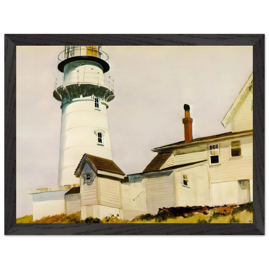 Light at Two lights by Edward Hopper — Framed art print at Zephyeer