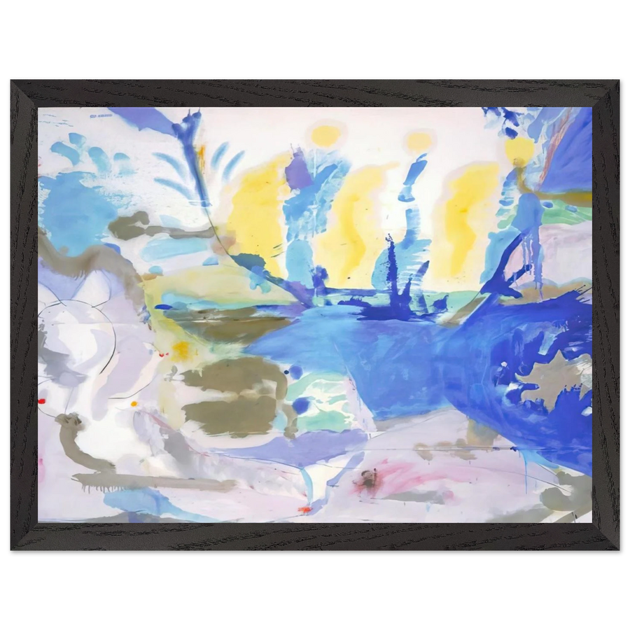 Basque Beach - 1958 by Helen Frankenthaler — Framed art print at Zephyeer