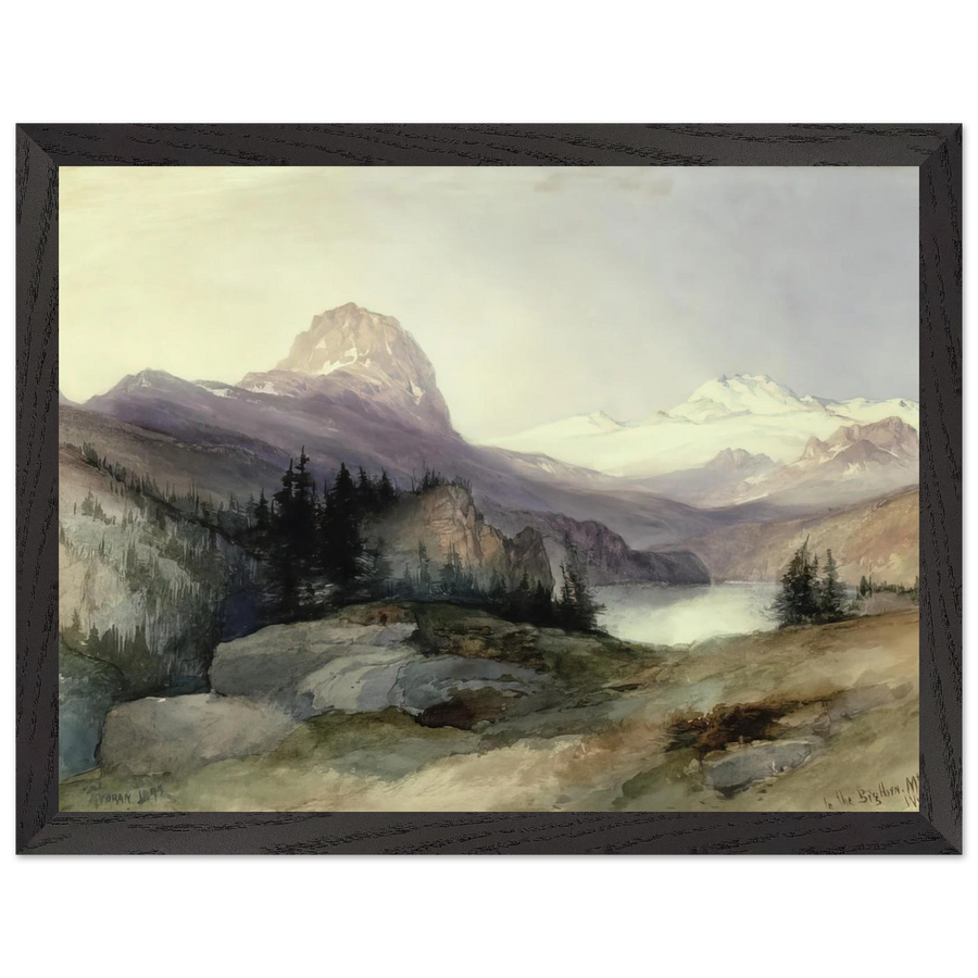 In the Bighorn Mountains by Thomas Moran — Framed art print at Zephyeer