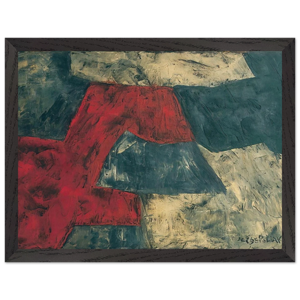 Composition - 1958 by Serge Poliakoff — Framed art print at Zephyeer