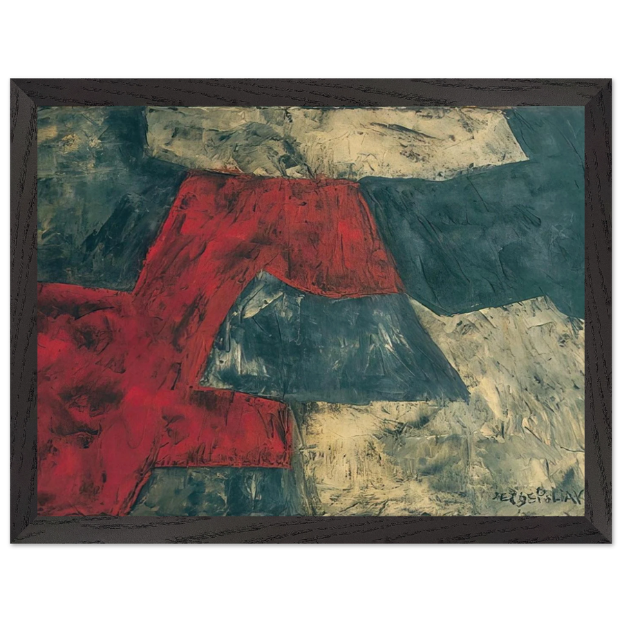 Composition - 1958 by Serge Poliakoff — Framed art print at Zephyeer