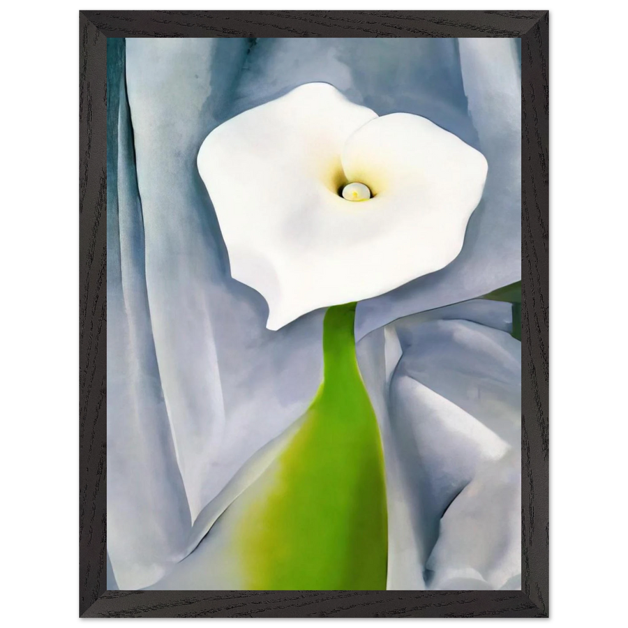 Calla Lily on Grey by Georgia O'Keeffe — Framed art print at Zephyeer