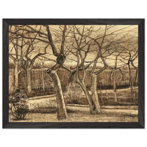 The Vicarage Garden by Vincent van Gogh — Framed art print at Zephyeer