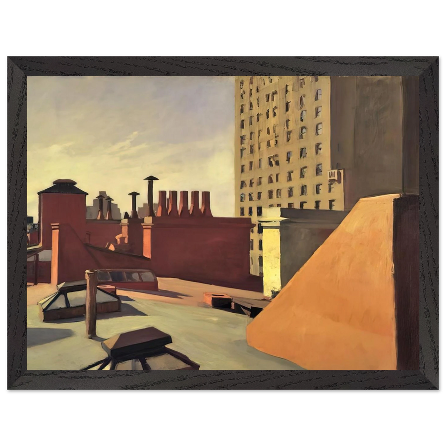 City Roofs by Edward Hopper — Framed art print at Zephyeer