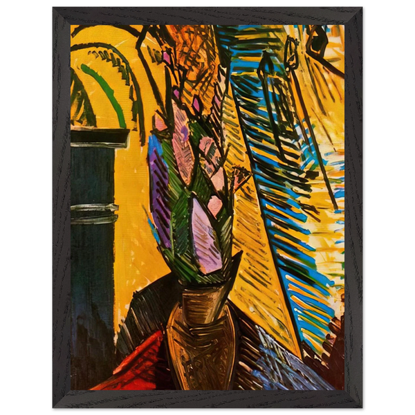 Flowers on the table by Pablo Picasso — Framed art print at Zephyeer