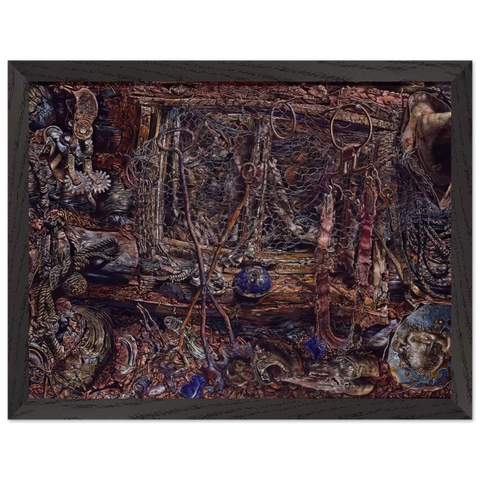THE RUSTLERS 1962 by Ivan Albright — Framed art print at Zephyeer
