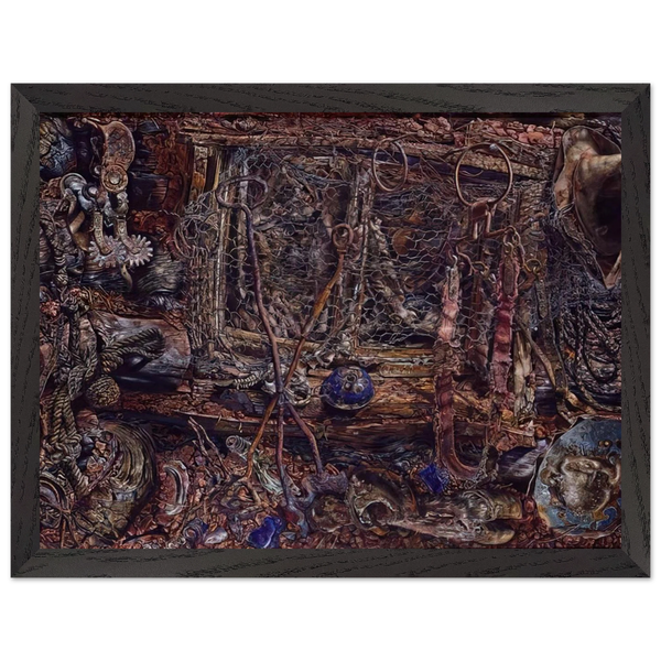 THE RUSTLERS 1962 by Ivan Albright — Framed art print at Zephyeer