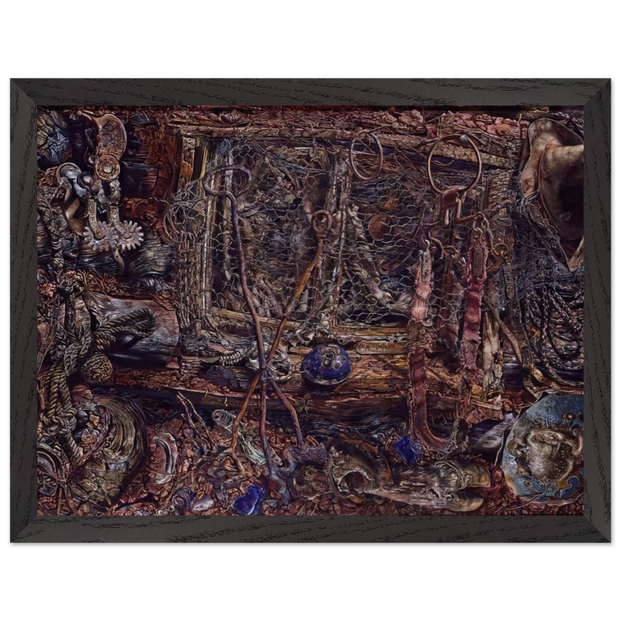 THE RUSTLERS 1962 by Ivan Albright — Framed art print at Zephyeer