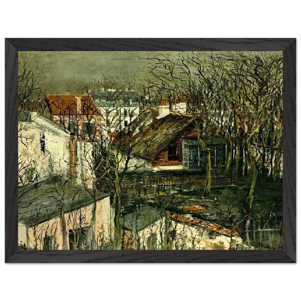 THE BERLIOZ HOUSE by Maurice Utrillo — Framed art print at Zephyeer