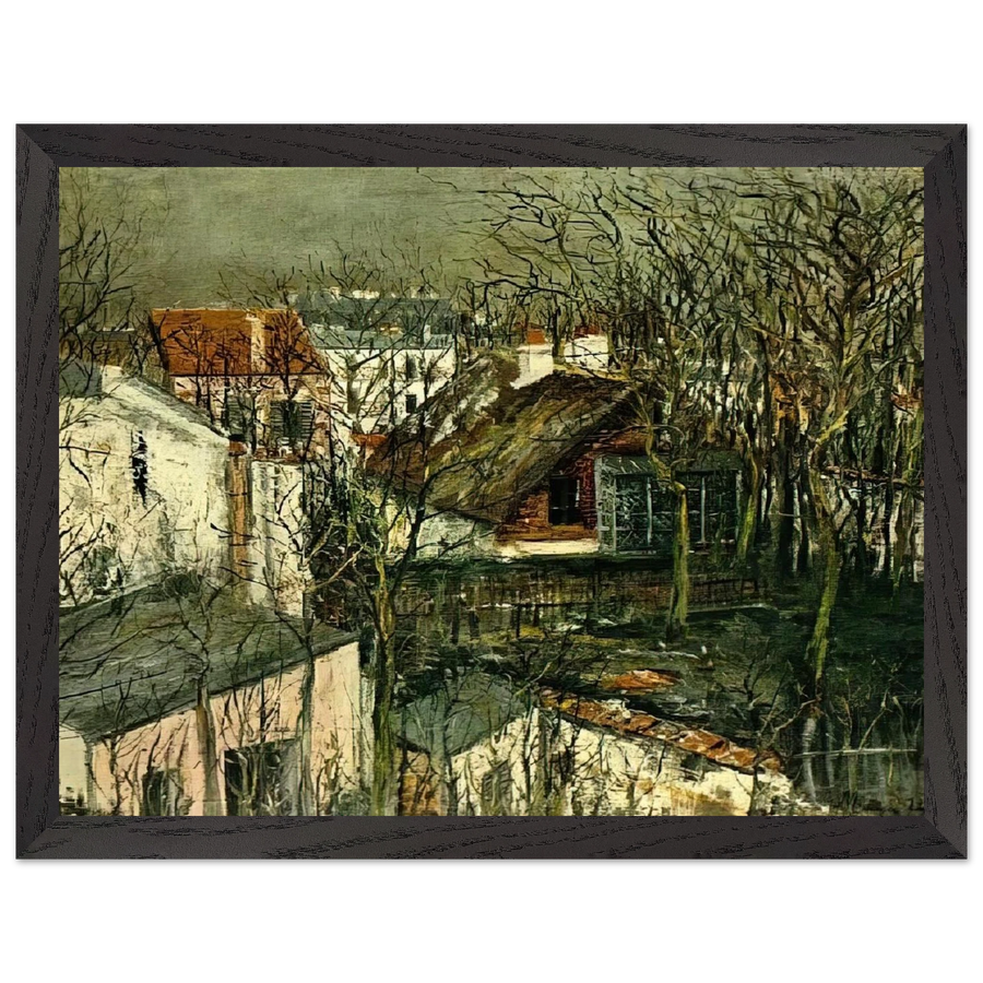 THE BERLIOZ HOUSE by Maurice Utrillo — Framed art print at Zephyeer