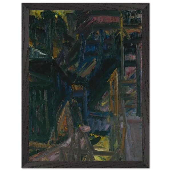 TO THE STUDIOS 1980 by Frank Auerbach — Framed art print at Zephyeer