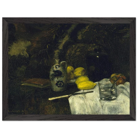 LEMONS AND BOTTLE OF DUTCH GIN 1896 by Henri Matisse — Framed art print at Zephyeer