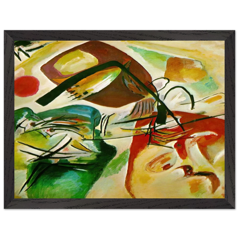 PICTURE WITH A BLACK ARCH 1912 by Wassily Kandinsky — Framed art print at Zephyeer