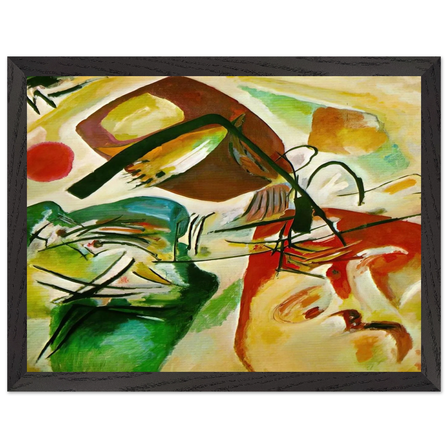 PICTURE WITH A BLACK ARCH 1912 by Wassily Kandinsky — Framed art print at Zephyeer