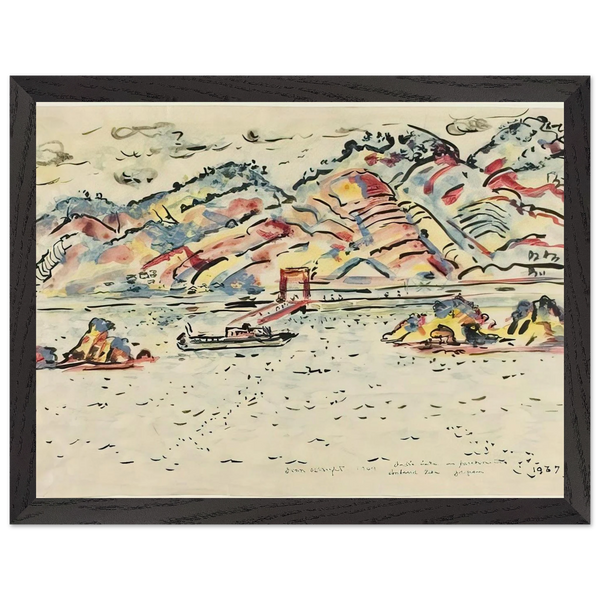 INLAND SEA JAPAN 1967 by Ivan Albright — Framed art print at Zephyeer