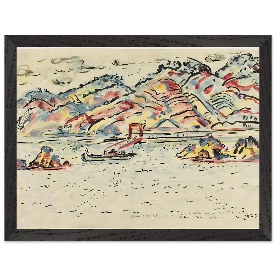 INLAND SEA JAPAN 1967 by Ivan Albright — Framed art print at Zephyeer