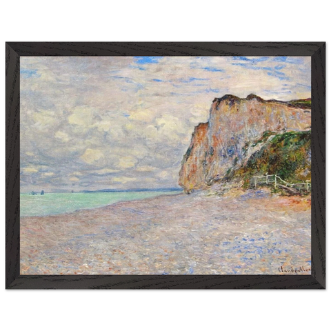 Cliffs near Dieppe by Claude Monet — Framed art print at Zephyeer