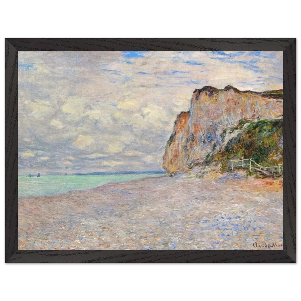 Cliffs near Dieppe by Claude Monet — Framed art print at Zephyeer