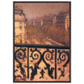 A BALCONY IN PARIS 1881 by Gustave Caillebotte — Framed art print at Zephyeer