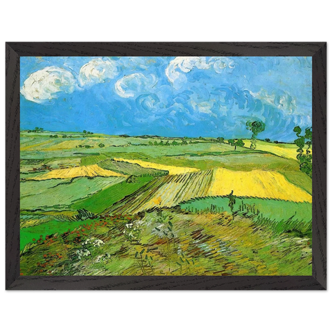 Wheat Fields at Auvers Under Clouded Sky by Vincent van Gogh — Framed art print at Zephyeer