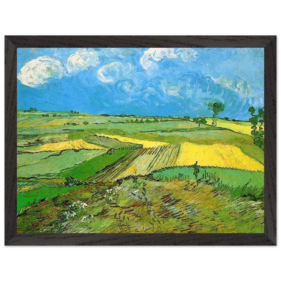 Wheat Fields at Auvers Under Clouded Sky by Vincent van Gogh — Framed art print at Zephyeer