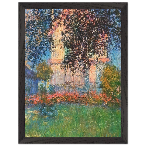 The Artist's House in Argenteuil by Claude Monet — Framed art print at Zephyeer