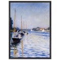 BOATS ON THE SEINE by Gustave Caillebotte — Framed art print at Zephyeer