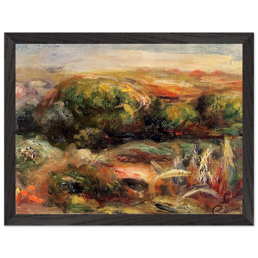 Landscape Near Cagnes by Pierre-Auguste Renoir — Framed art print at Zephyeer
