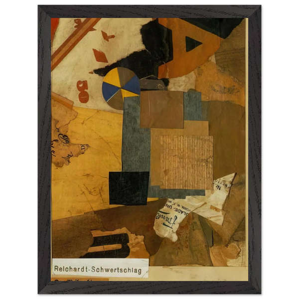 SANTA CLAUS 1922 by Kurt Schwitters — Framed art print at Zephyeer