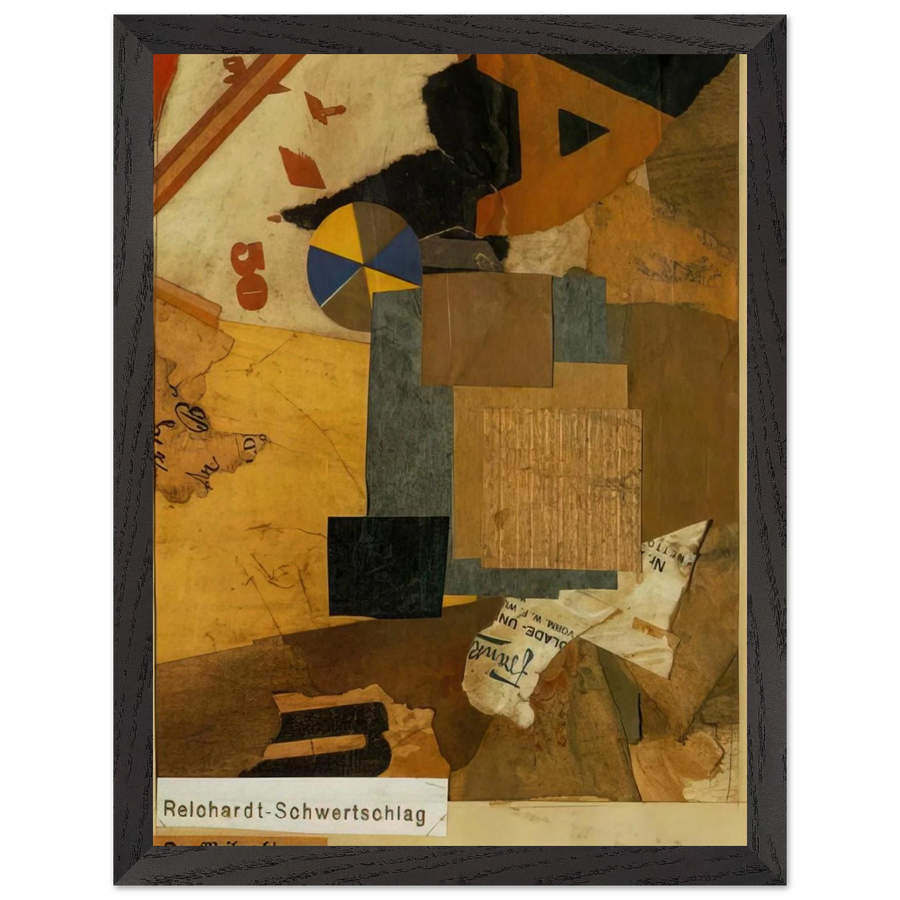 SANTA CLAUS 1922 by Kurt Schwitters — Framed art print at Zephyeer