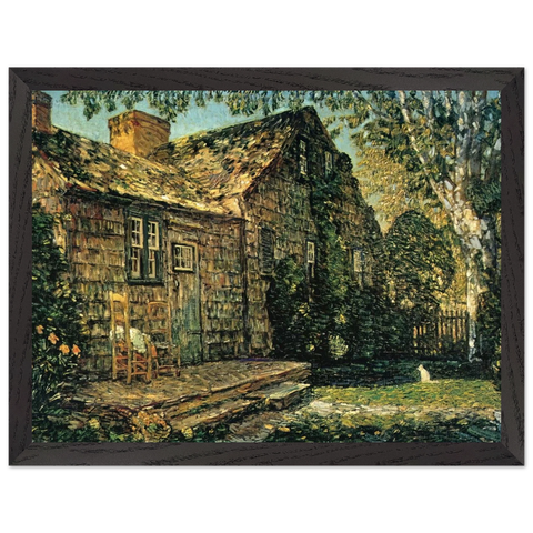 Little Old Cottage, Egypt Lane, East Hampton by Childe Hassam — Framed art print at Zephyeer