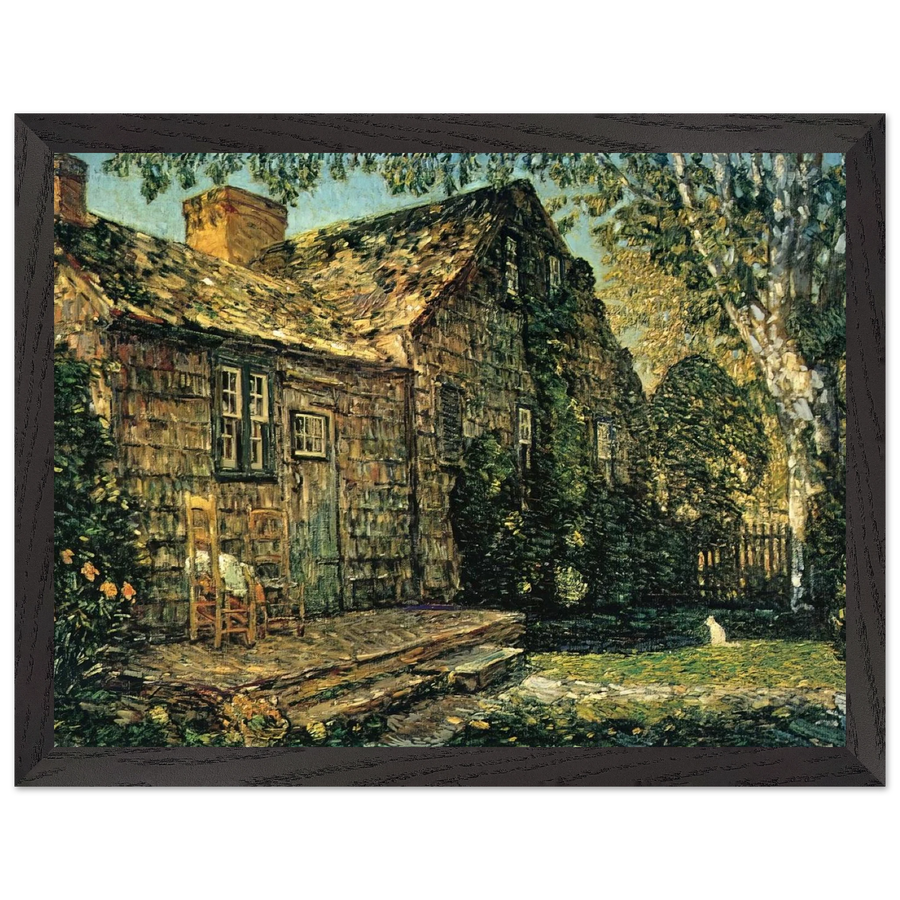 Little Old Cottage, Egypt Lane, East Hampton by Childe Hassam — Framed art print at Zephyeer