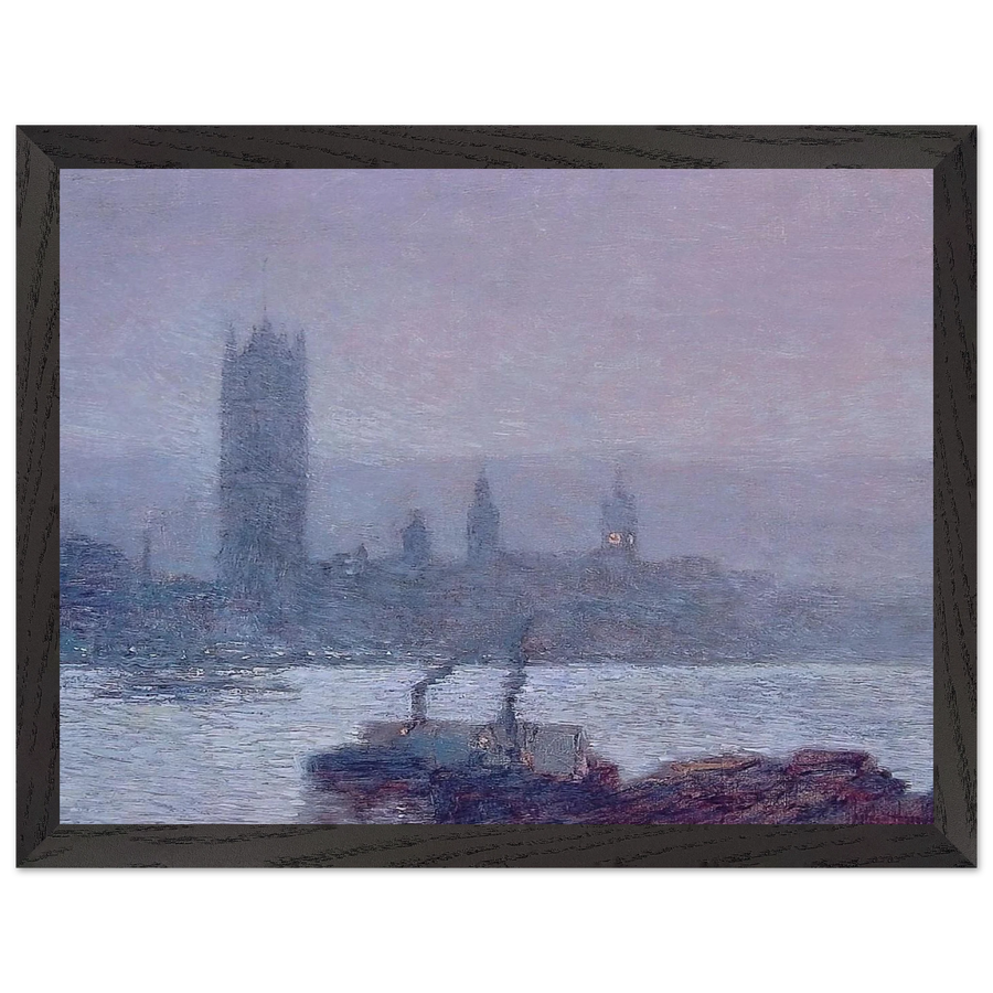 Houses of Parliament, Early Evening by Childe Hassam — Framed art print at Zephyeer