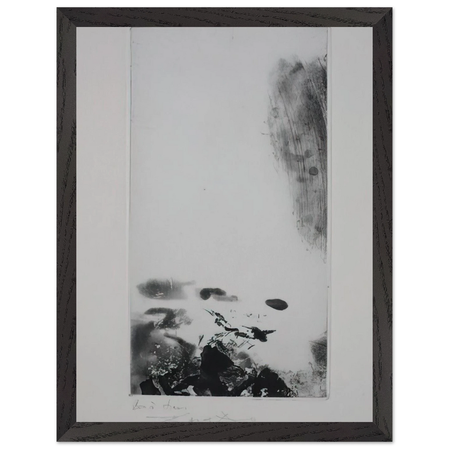 WAITING FOR A HOLIDAY 1974 by Zao Wou-Ki — Framed art print at Zephyeer