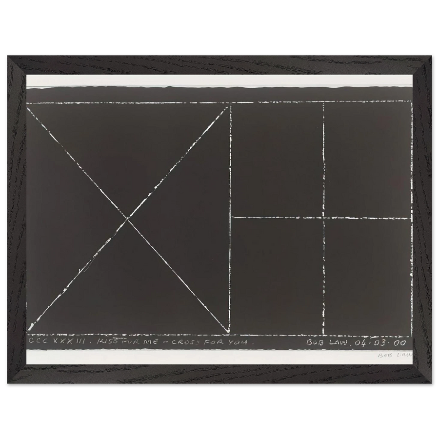 Kiss for Me - Cross for You - 2000 by Bob Law — Framed art print at Zephyeer