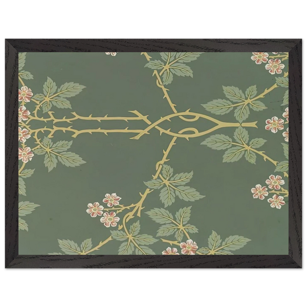 WALLPAPER BLACKBERRY PATTERN 388 1917 by William Morris — Framed art print at Zephyeer