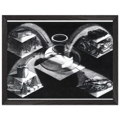 SYNTHESIS by MC Escher — Framed art print at Zephyeer