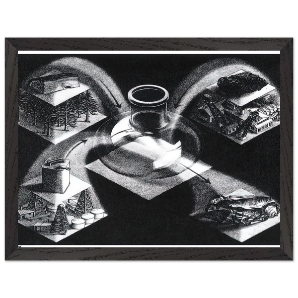 SYNTHESIS by MC Escher — Framed art print at Zephyeer