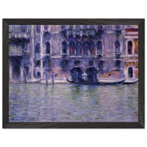 Palazzo da Mulla by Claude Monet — Framed art print at Zephyeer