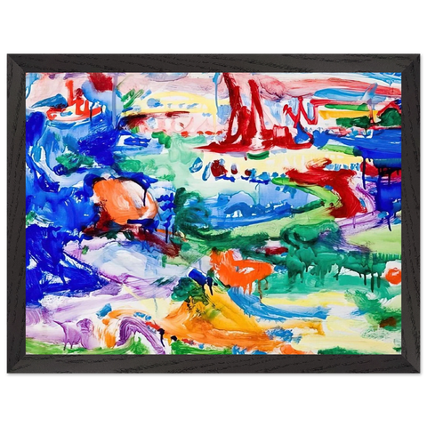 Landscape by Hans Hofmann — Framed art print at Zephyeer