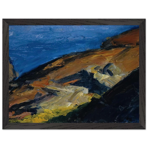 Rocks and Shore by Edward Hopper — Framed art print at Zephyeer