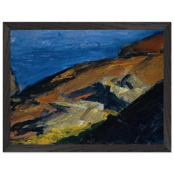 Rocks and Shore by Edward Hopper — Framed art print at Zephyeer