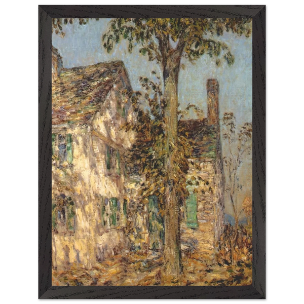 Sunlight on an Old House, Putnam by Childe Hassam — Framed art print at Zephyeer