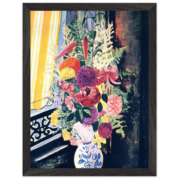 BOUQUET OF VARIOUS FLOWERS 1927 by Moise Kisling — Framed art print at Zephyeer